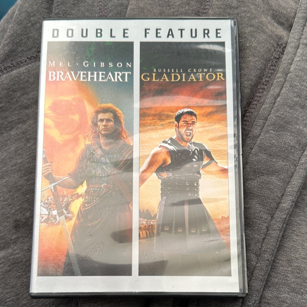 Double Feature Braveheart and Gladiator widescreen DVD’s
